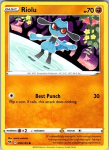 Riolu 090/185 Common Regular SWSH04: Vivid Voltage NM - Picture 1 of 2