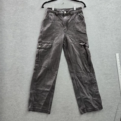 Billabong Women Pants 25 Gray Wall To Wall Cargo Twill Gorpcore 27" Inseam - Image 1 of 4