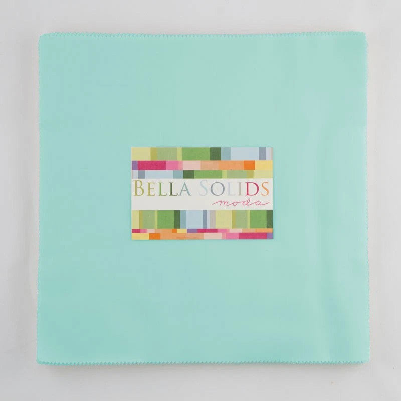 Bella Solids 10" Square Junior Pack in Egg Blue by Moda - Image 1 of 1