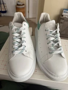 Men's Oversized Sneaker in White/Green - Picture 1 of 21