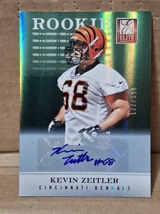 2012 Kevin Zeitler Donruss Elite handsignierte Auto Rookie Karte RC /399 BENGALS - Bild 1 von 3