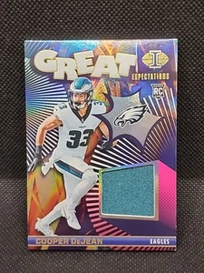 Cooper Dejean 2024 Panini Illusions Great Expectations Rookie Patch Eagles  - Imagen 1 de 2
