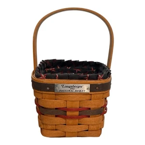 Longaberger 1993 Inaugural Basket Liner Apron Plastic Tray Signed 1992 Stars - Picture 1 of 10