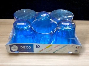 Duralex Vasos Vasos Deco Gigogne Provenza Highball Tazas Azul x6 - Imagen 1 de 7