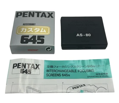 [Almost Unused in BOX] PENTAX 645 Screen AS-80 Center Spot matte For 645N JAPAN - Image 1 of 4