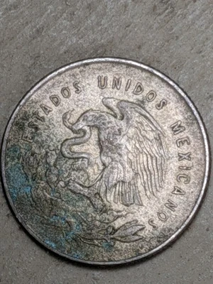 Moneda de plata de 25 centavos MO MÉXICO 1950 KM# 443 CIRC Foto 1 de 2