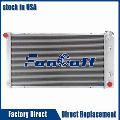 Radiator 3 Rows For 1977-1992 Cadillac DeVille Pontiac Buick Brougham Fleetwood Foto 1 de 4