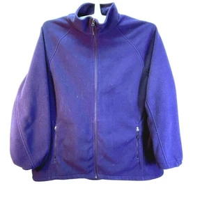 Lands' End Mens 3XL 54-56 BIG Full Zip Fleece Jacket Blue Warm Outdoor Coat READ - Picture 1 of 9