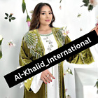 Kaftan Velvet Jacket Green Moroccan  Caftan Gown Islamic Wedding Dubai Abaya