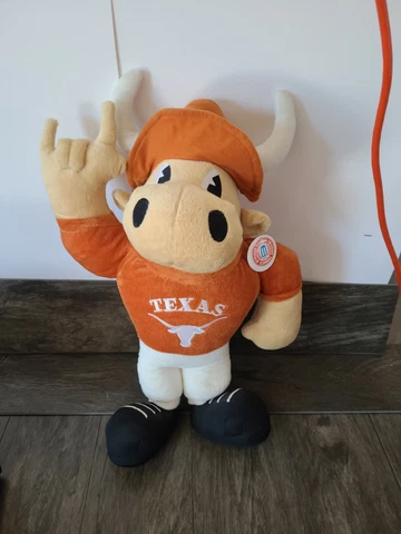 Vintage 90's Rare University Texas Longhorn 16" UT Football College Plush Cover