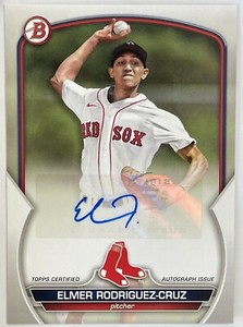Elmer Rodriguez-Cruz 2023 Bowman Auto Rookie Autograph Red Sox🔥📈