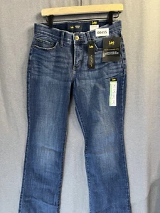 00455 [NWT] LEE BOOTCUT DENIM JEANS REGULAR MIDRISE FLEXMOTION WOMEN’S SIZE 8 - Picture 1 of 8