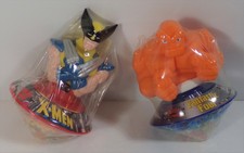X-Men Wolverine Fantastic Four Thing Vintage Candy Gum Container Top 1995 Marvel