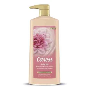 Caress feuchtigkeitsspendendes Duschgel mit Pumpe tägliche Seide 25,4 Oz. - Bild 1 von 2