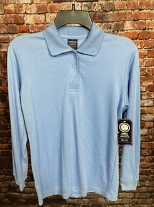 Cambridge Classics Long Sleeve Polo Girls School Uniform Blue NWT Size XL 14-16 - Picture 1 of 10