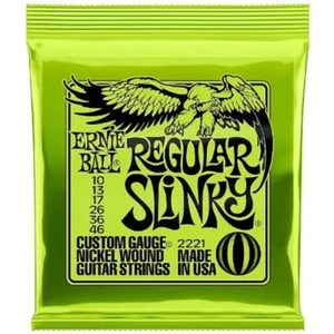 Cuerdas para guitarra eléctrica Ernie Ball 2221 regular Slinky Nickel Wound (10-46) - Imagen 1 de 7