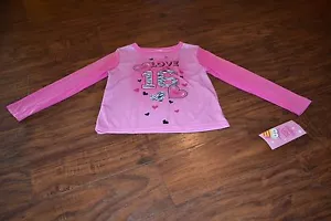 C9- NWT Night Life Sleepwear Long Sleeve Pajama Top Size S (6/6X) - Picture 1 of 5