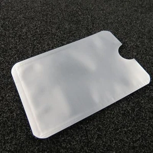 5x RFID Blocker Schutzhülle Safe Kredit EC Karte Ausweis Pass Schutz Hülle Funk - Bild 1 von 1
