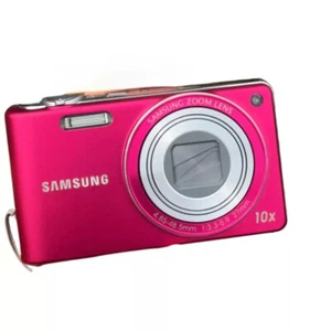 Cámara digital Samsung PL210 14,2 MP 10x con zoom óptico CCD - 100 % funcionando - rosa - Imagen 1 de 12