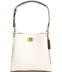 Coach Willow Bucket Bag Colorblock Chalk Leder C3766 Neu - Bild 1 von 9