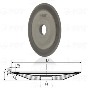 CBN-Schleifscheibe aus Borazon 12R4 D-50 bis 150 mm Tellerform - Bild 1 von 4