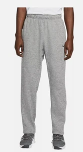 NWT Nike DRI-FIT Grey Heather Sweatpants Open Hem Joggers Pockets Mens Medium - Picture 1 of 9