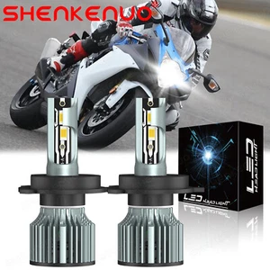 H4 LED Headlight Bulbs 6000K Lights for Suzuki GSXR 600 750 1997-2003 Motorcycle - Picture 1 of 12