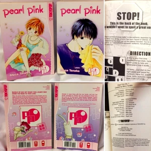 PEARL PINK MANGA BOOKS VOLUME 1 & 2 MECA TANAKA - Picture 1 of 10