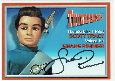 Thunderbirds Cards Inc 2001 Autograph Card A3 Shane Rimmer as Scott Tracy Pilot - Image 1 of 2