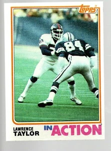 1982 Topps #435 Lawrence Taylor In Action - Bild 1 von 1