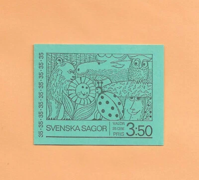 Sweden # 841a - Fairy Tales Issues of 1969 - Complete Booklet of 10 Stamps - Image 1 of 2