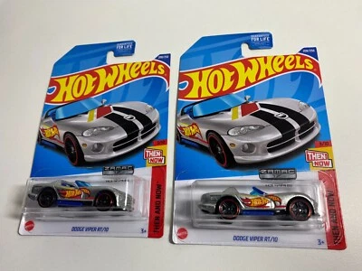 Lot of 2 2023 Hot Wheels Zamac 2 each 208/250 Dodge Viper RT/10 3/10 Then & Now - Image 1 of 3