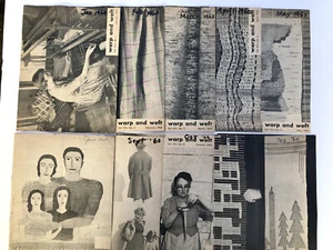 Complete 1960 Warp and Weft Magazine Weaving Real Samples, 10 Issues Vol. XIII - Picture 1 of 3