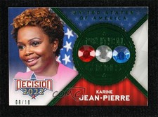 2022 Decision Midterm Madness Political Gems Green 8/10 Karine Jean-Pierre 9cf