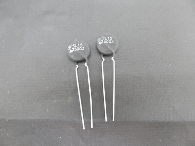 2x AMETHERM SL15-25003 THERMISTOR INRUSH CURRENT LIMITER 3A 25 OHM AT 25C RADIAL
