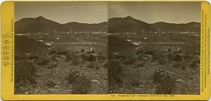 Thomas Houseworth & Co. # 703 (1860's) Virginia City, Nevada view from the east - Picture 1 of 2