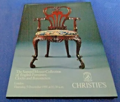 Christie's Auction Catalog Samuel Messer Collection 1991 English Furniture Clock - Image 1 of 4