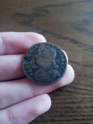 1788 Auctori Connecticut Halfpenny~ Post Colonial American Cover