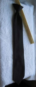 Career Cravats Children's Black Clip On Tie Polyester Button Holes Dress Dressy - Picture 1 of 7