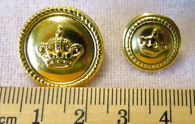 Brass Suit Set with Royal Crown 3@20mm 6@15mm - Image 1 of 3