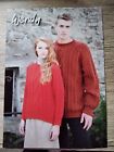 Wendy Knitting Pattern 5866. Unisex cable panel sweaters. Aran. 28-50 inch chest