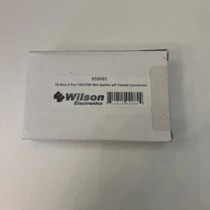 Wilson 859993 75 Ohm 2 Port 700x2700MHz Splitter w/F Female Connectors - Picture 1 of 2