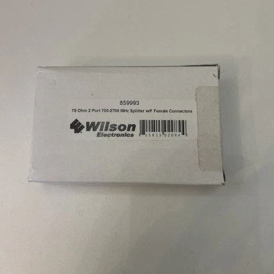 Wilson 859993 75 Ohm 2 Port 700x2700MHz Splitter w/F Female Connectors - Image 1 of 2