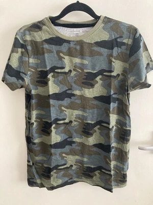 Camouflage Short Sleeve 100% Cotton Top Great Condition 12-13 Camo Outdoorsy - Image 1 of 4