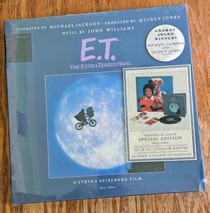 E.T. Soundtrack: Vinyl LP Box Set w/ Poster + Booklet, Michael Jackson Sealed - Picture 1 of 4
