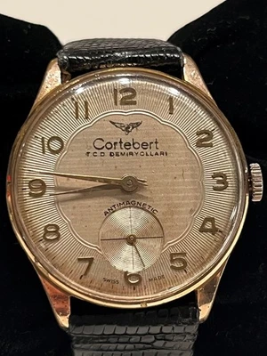 Cortebert TCDD Railway Watch – 1950s Turkish Railroad Issue, 17J, Lizard Strap - Image 1 of 4