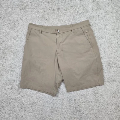 Pantalón Corto Lululemon ABC Hombre Talla 32x8 Entrepierna Beige Caqui Marrón EE. UU. Elástico EE. UU. Foto 1 de 4