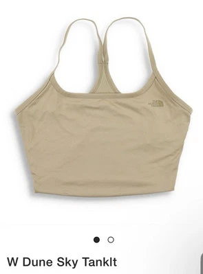 Camiseta sin mangas The North Face para mujer NUEVA XXL Dune Sky espalda deportiva recortada caqui Foto 1 de 4