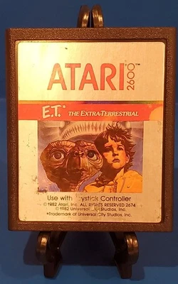 E.T. The Extra-Terrestrial (Atari 2600 1982) 80s Nostalgia Not Tested, Cart Only - Image 1 of 4