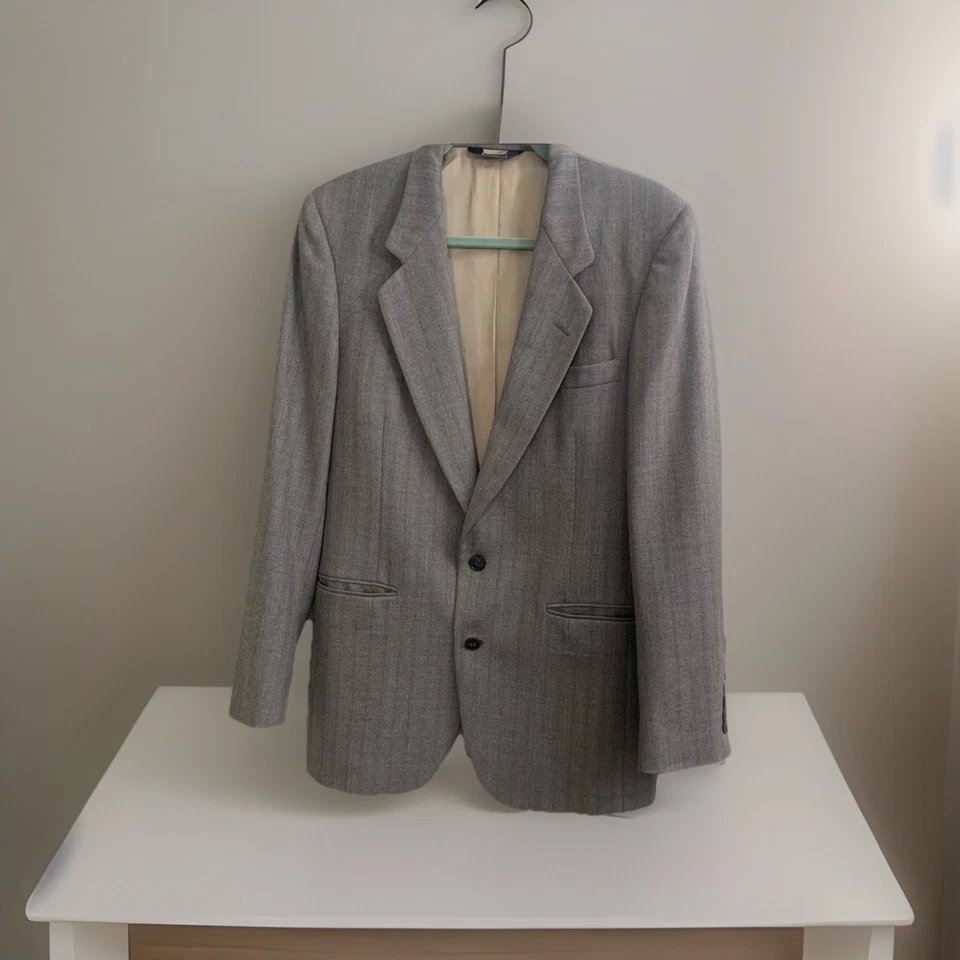 Pierre Cardin Chaqueta Abrigo Deportivo 40R Hombre’s 100% Lana Blazer 30.5 Largo Foto 1 de 4